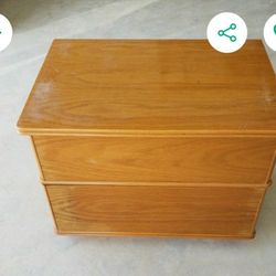 2 Bedroom End Tables With 2 Drawers & Mirror