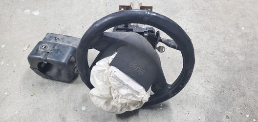 Steering Column With Wheel 2003 Jeep Wrangler TJ