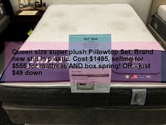 Queen Size Super Pillowtop Mattress Set