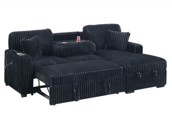 Sectional sleeper with storage