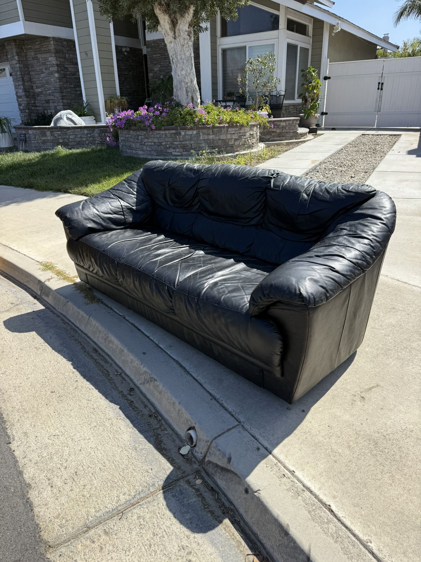 Black Leather Couch