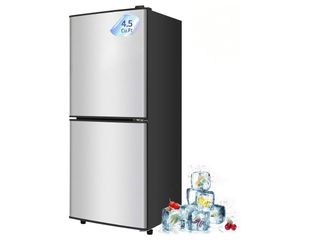 New Compact Refrigerator with Freezer 4.5 Cu. Ft. 2-Door Dorm Fridge