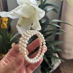 Fresh Water Real Pearls Bracelet 