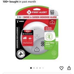 First Alert 10 Year Back Up Hard-Wired w/Battery Back-Up Ionization Smoke and Carbon Monoxide Detect