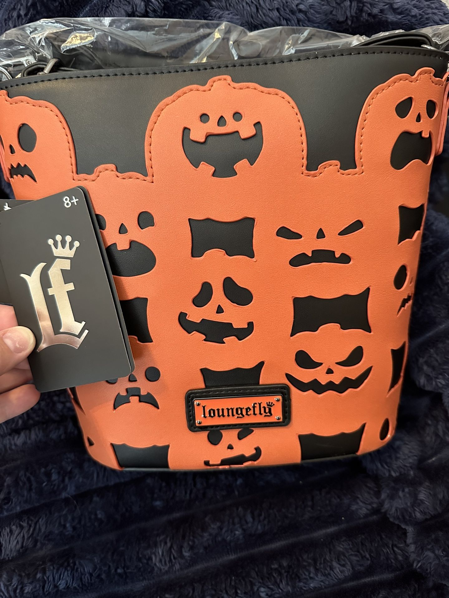 Loungefly Pumpkin Faces Crossbody Bag