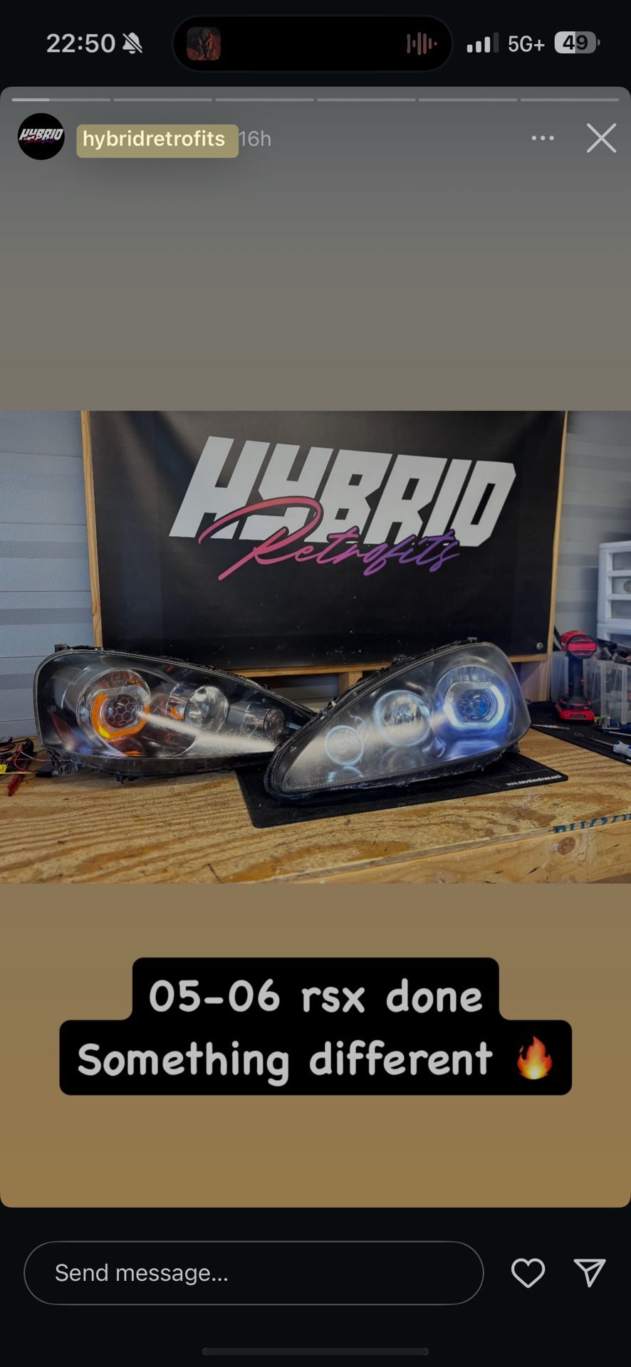 05 - 06 Rsx Custom Headlights