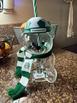 Starbucks Bear World cup Soccer $140 New Unused