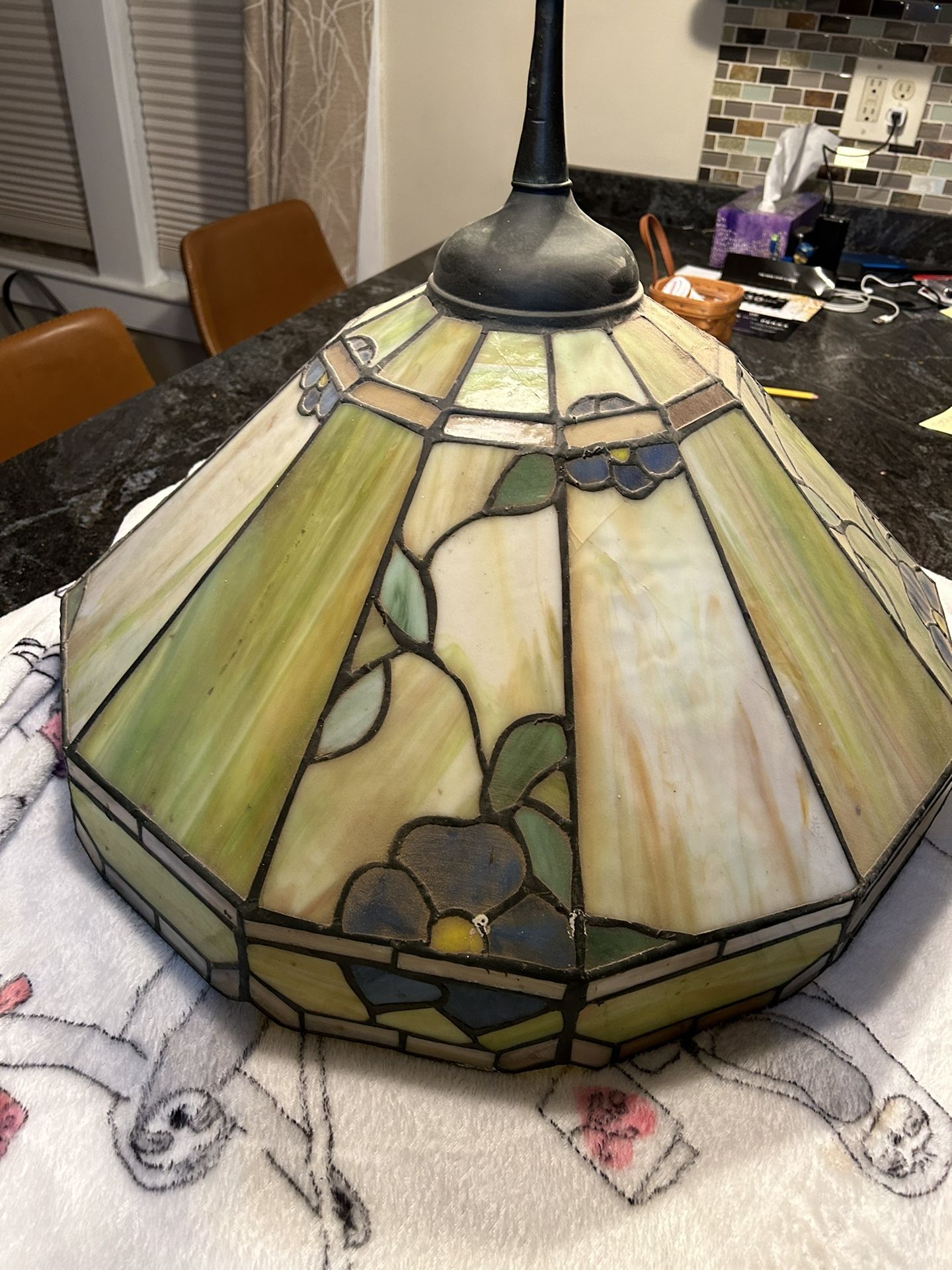 Vintage Tiffany Style Lampshade Diameter 23" W X 23" H