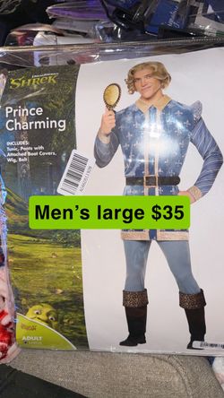 Shrek Prince Charming Adult Costume Large