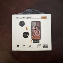 Wireless Microphone SX21 – Clip-On Mic for iPhone/Android