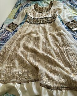 Embroidered Floor Length Gown 