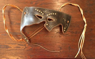 Very nice leather Mardi Gras mask