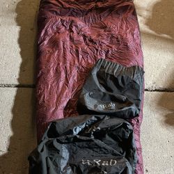 Sleeping Bag - Rab Ascent 900 - Oxblood Red (Great condition!)