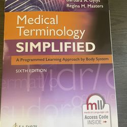 Medical Terminology simplified Sixt Edition