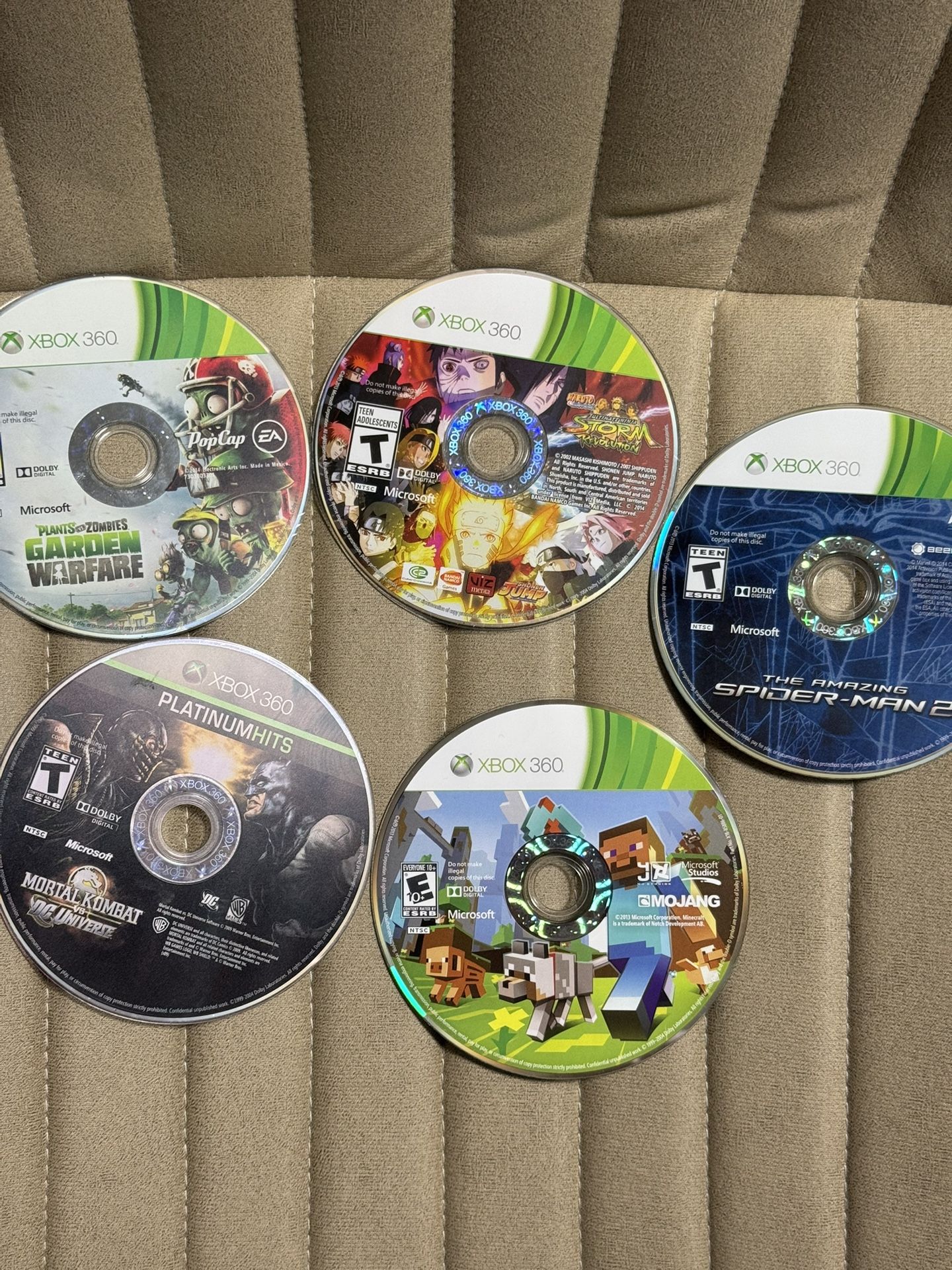 XBOX 360 / 5 Games
