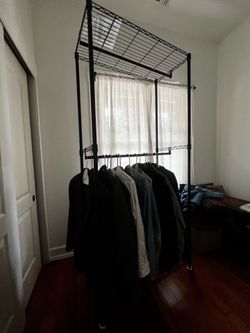 VEVOR 2 Tier Clothing Rack with Wheels