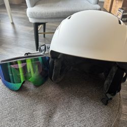 Ski Helmet + Goggles Set
