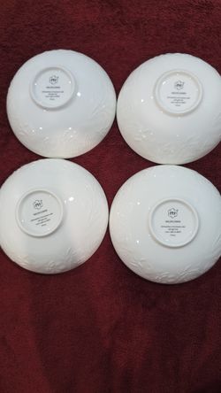 bowls NEW princess house wildflower soup cereal set $65