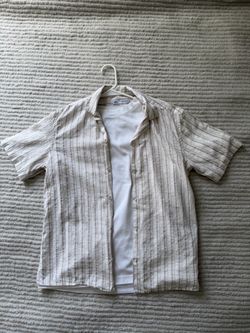 Zara Men’s Short Sleeve Button-Up Shirts