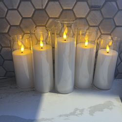 5 Flameless Candles 