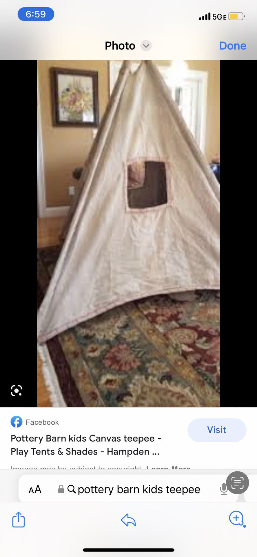 Extra Large Pottery Barn Tent 