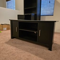 Console Table And Book Shelf Display 