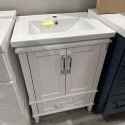 Bathroom vanity 24 inch white 