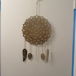 Decorative Metal Gold Dreamcatcher