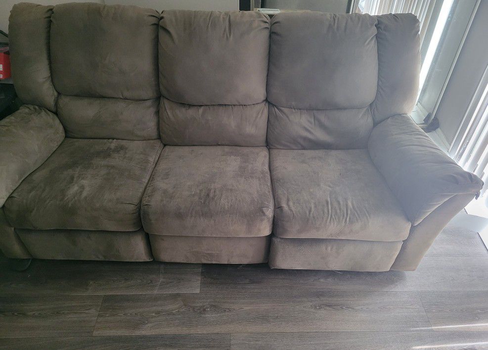 Reclining Microfiber Couch