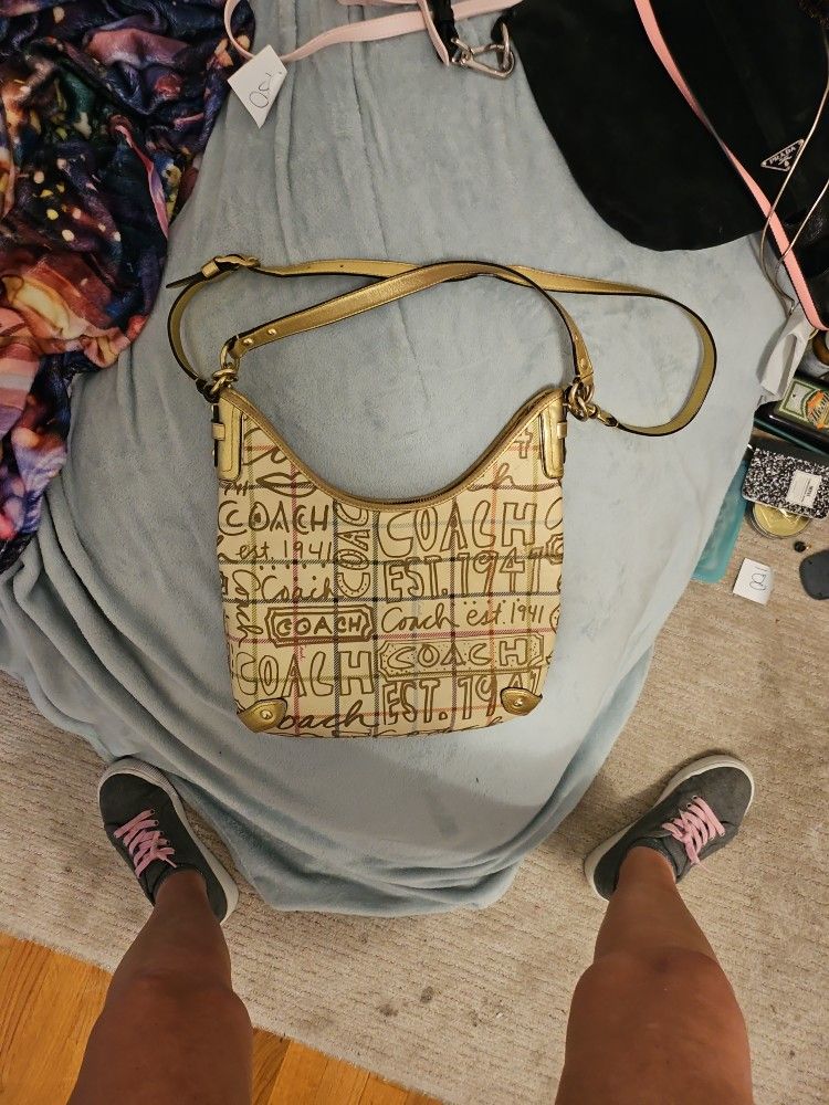 Authentic COACH Signature Graffiti Handbag