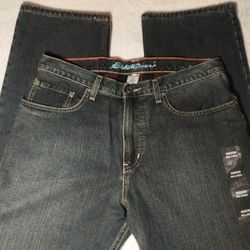 Eddie Bauer - Flannel Lined Jeans 32x32