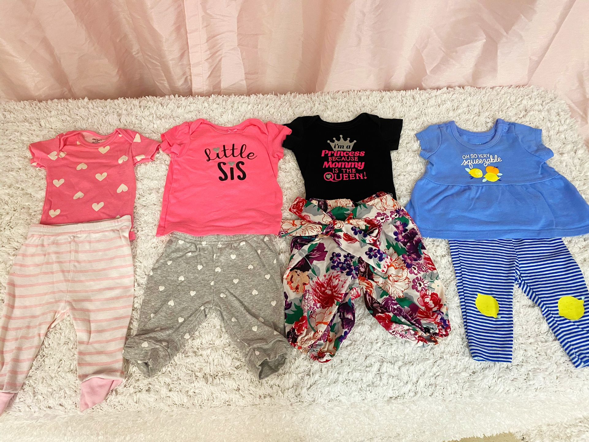 Baby Girl 0-3 Months Clothes Lot