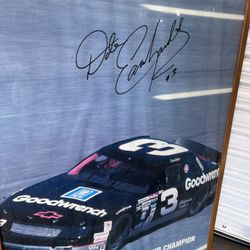 Autographed 1990’s Poster Dale Earnhardt Sr.