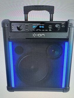 ION Audio "Block Rocker Max" Wireless Rechargeable Party Speaker w/ Lighting Effects, Wheels, etc