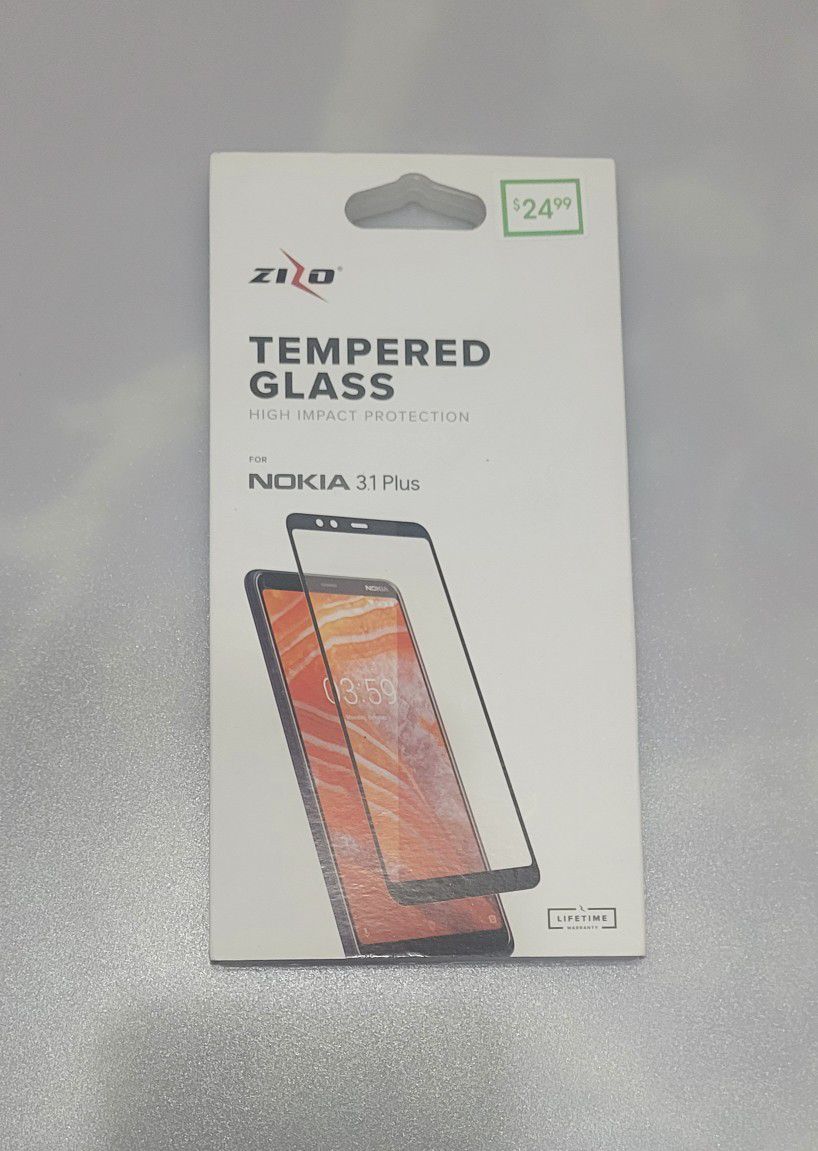 (Best offer gets it!) New ZIZO Nokia 3.1 C Plus Tempered Glass Screen Protector