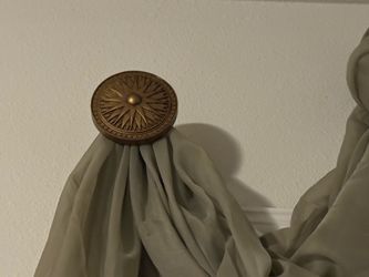 FREE- Decorative Brass Curtain Holdback Hook