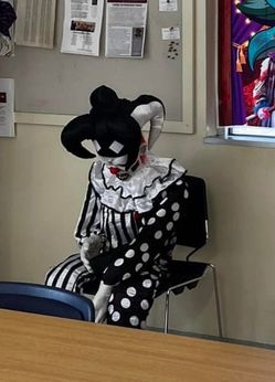 Hartley the Sitting Scare Clown