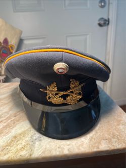 Vintage 1974 West German Bundeswehr Signal Corps Visor Cap Size 57 (Medium)