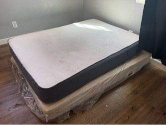 Free full-size bed mattress, and boxspring