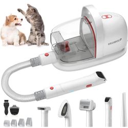 Brandnew 1.8L Pet Grooming Vacuum for pet Hair Remover with 3 Powerful Suction 99% Pet Hair, Quiet Dog Grooming Vacuum for Shedding with 6 Grooming To