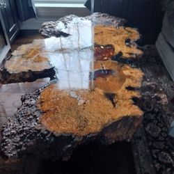 Red wood table 6ft+×4ft