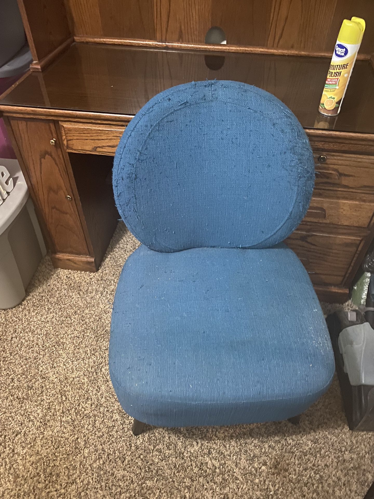Vintage Blue Office Chair