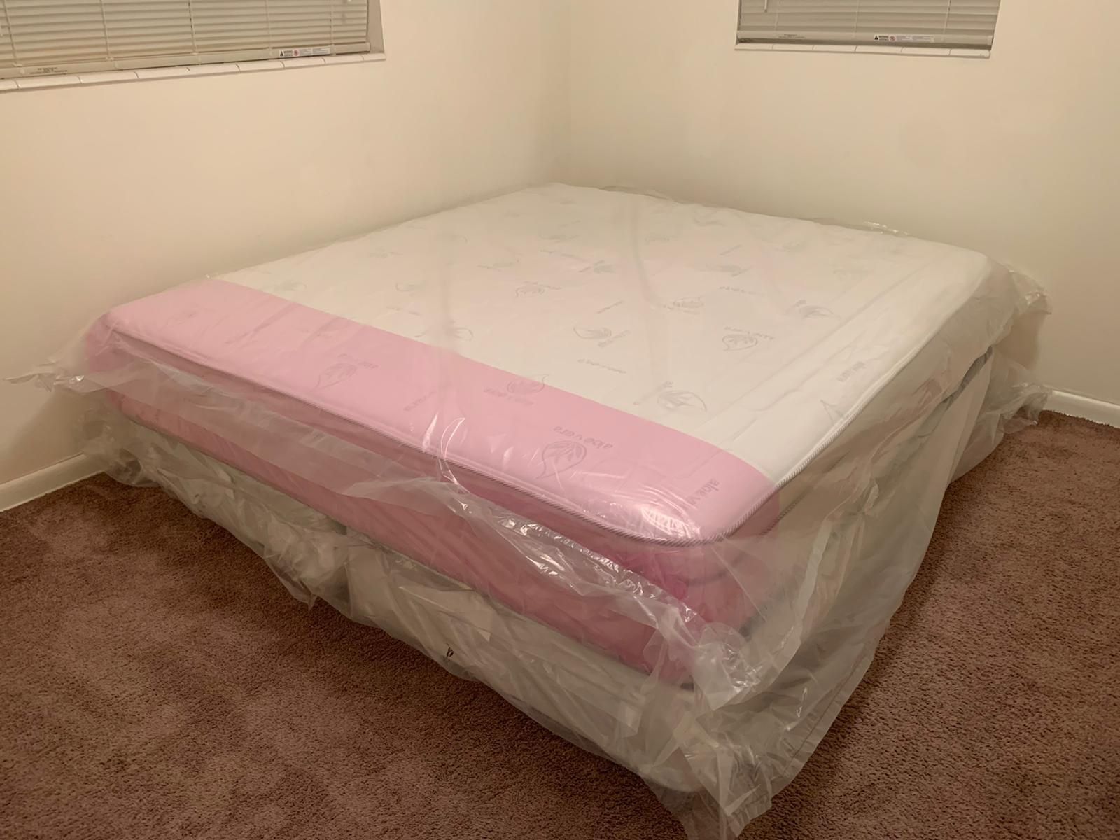 New King Mattress And Box Springs 