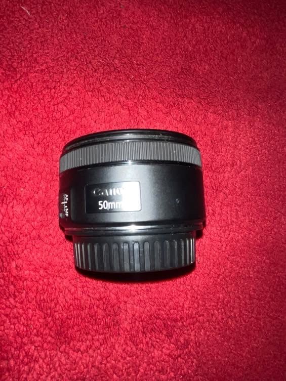 Black Canon Ef 50mm Lens