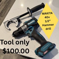 Makita 40v HammerDrill 1/2 tool only