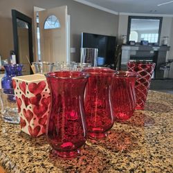 Vases, 15 Different Colors and Sizes 