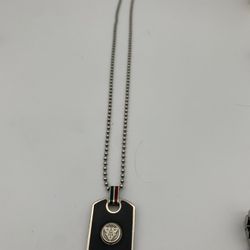 Vintage Gucci Silver Dog Tag