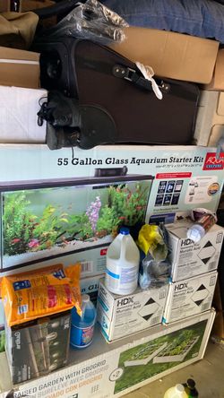 55 Gallon Glass Aquarium Kit,