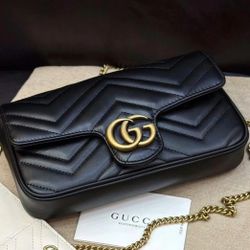 Ladies' Vintage Double G Crossbody Bag