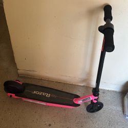 Pink And Black Razor Electric Scooter From Age Of 6 To 11 Under 100 Pounds Of Weight Limit